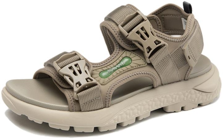 aokang-fabric-fashion-casual-sandals-yellow-brown-1233732003