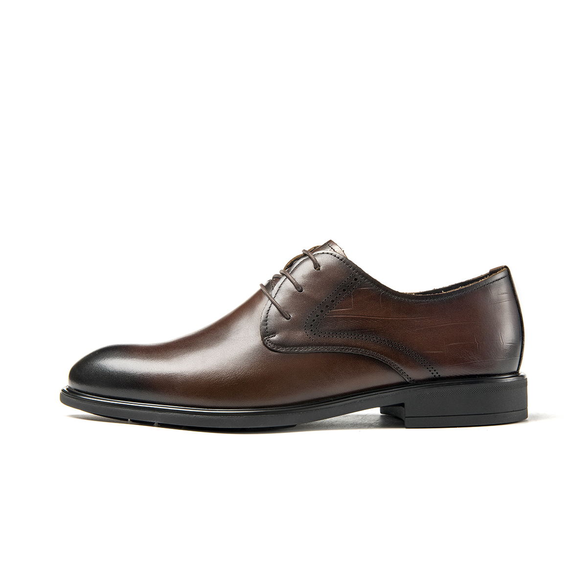 Aokang Formal Leather Shoes 'Deep Brown Business Comfort' 1233111148
