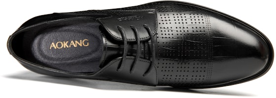 Kasut Kulit Formal Hitam Aokang Kunpeng Series 'Trendy' T223111033 5