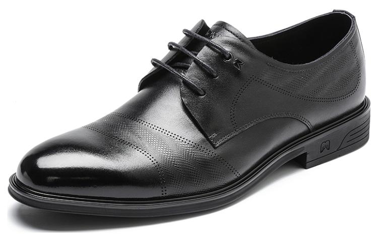 Order 奧康AOKANG 鯤鵬系列 頭層牛皮 英倫商務 正裝皮鞋 2.7cm 男款 黑色