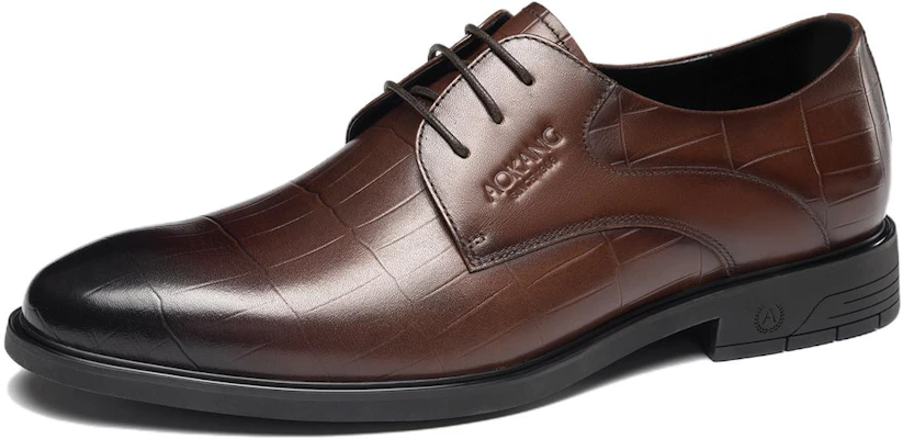 奥康鲲鹏系列 棕色 '英伦商务格子' T223111034 Order 奥康鲲鹏系列 棕色 '英伦商务格子' T223111034