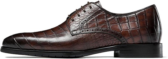 Aokang Lace-Up Round Toe Dress Shoes 'Brown Leather' 9211611038 Aokang Lace-Up Round Toe Dress Shoes 'Brown Leather' 9211611038