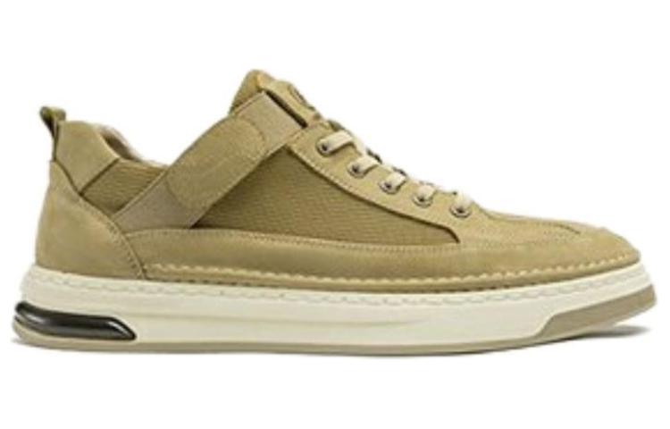 Order Kasut Aokang Low-Top Lace-Up Hujung Bulat 'Aprikot' 1233322083