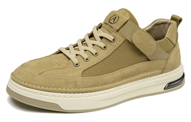 Lookbook Kasut Aokang Low-Top Lace-Up Hujung Bulat 'Aprikot' 1233322083