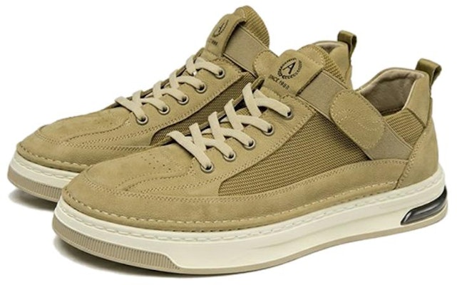 Kasut Aokang Low-Top Lace-Up Hujung Bulat 'Aprikot' 1233322083 Shop Kasut Aokang Low-Top Lace-Up Hujung Bulat 'Aprikot' 1233322083