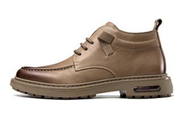 Aokang Leather Ankle Boots 'Distressed Brown Derby' 1223223031