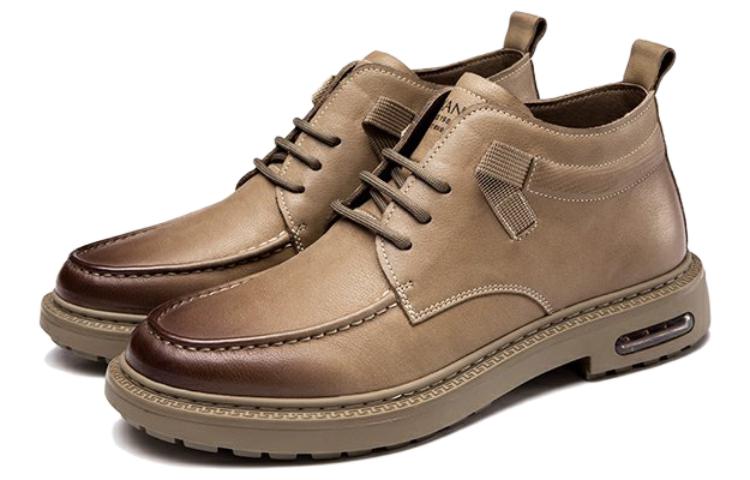 Aokang Leather Ankle Boots 'Distressed Brown Derby' 圖 3