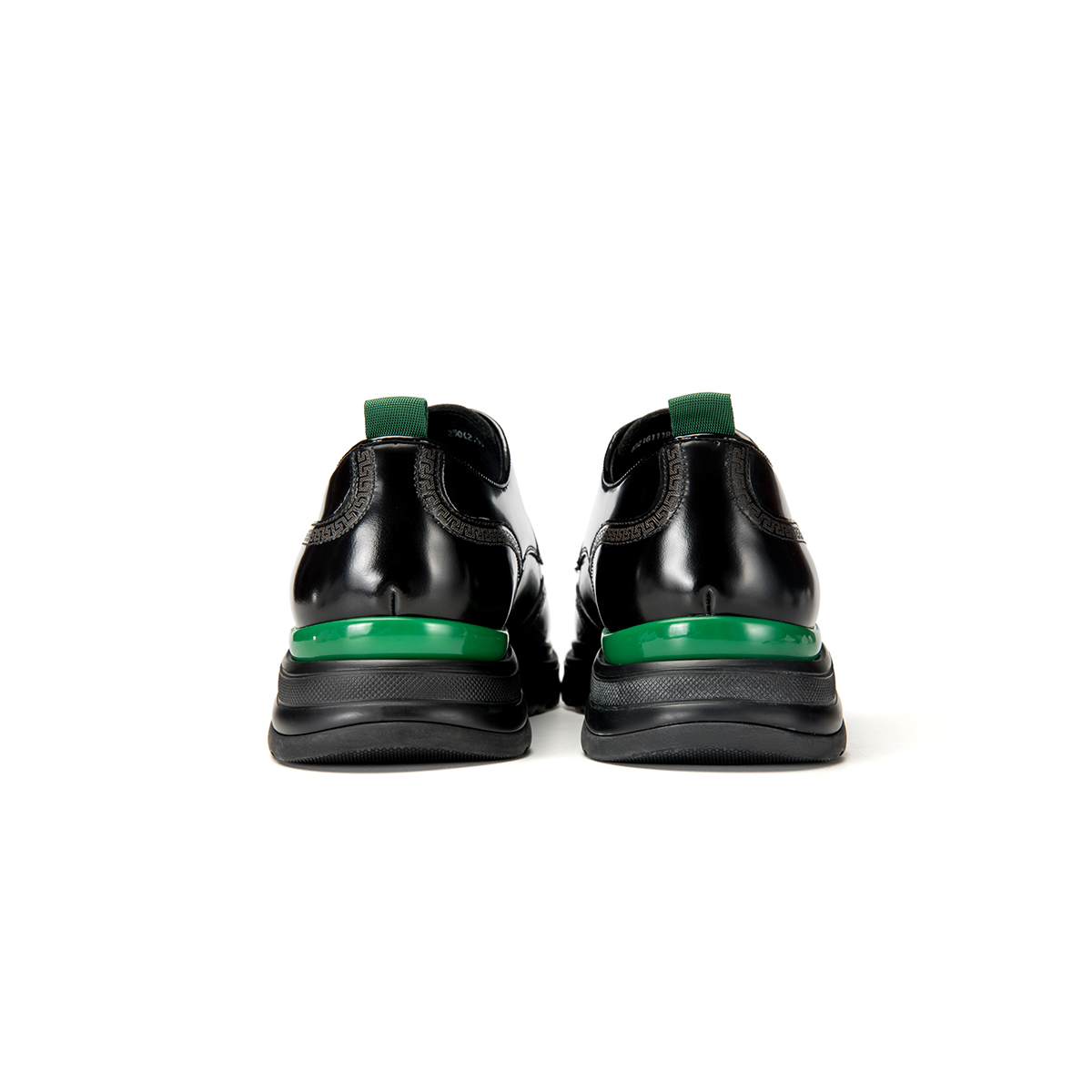 Shop Aokang Leder Brogue Dicke Sohle Anzugschuhe ''Schwarz Grün'' 6221611185