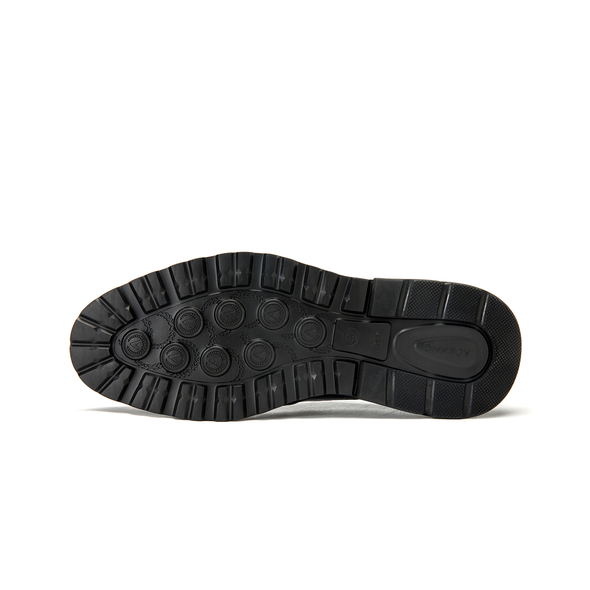 Purchase Aokang Leder Brogue Dicke Sohle Anzugschuhe ''Schwarz Grün'' 6221611185