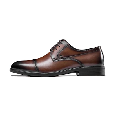 Aokang Leather Business Casual CMFTable Versatile Formal Shoes 'Brown'
