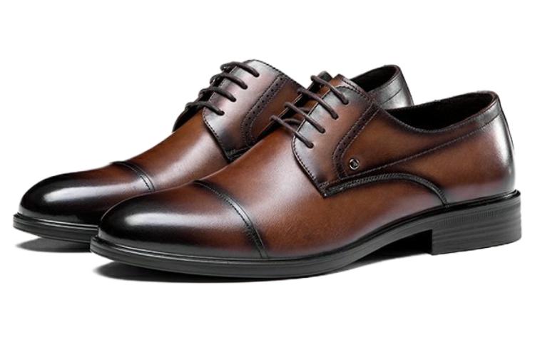 Aokang Leather Business Casual CMFTable Versatile Formal Shoes 'Brown' 圖 3
