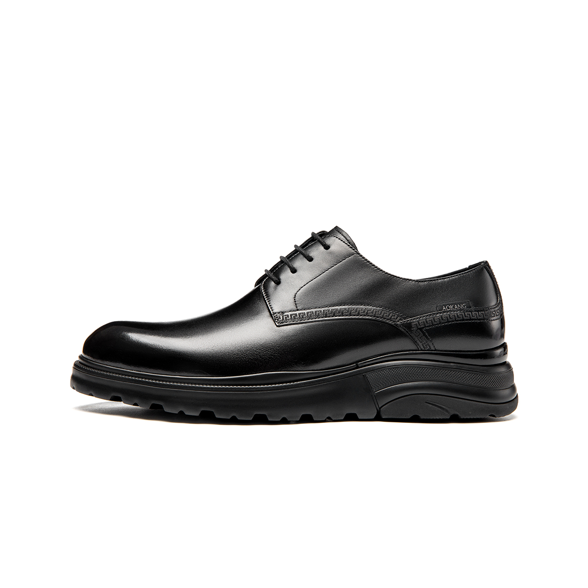 Aokang Leather Business Comfort Lace-Up Dress Shoes 'Black' 6221611180