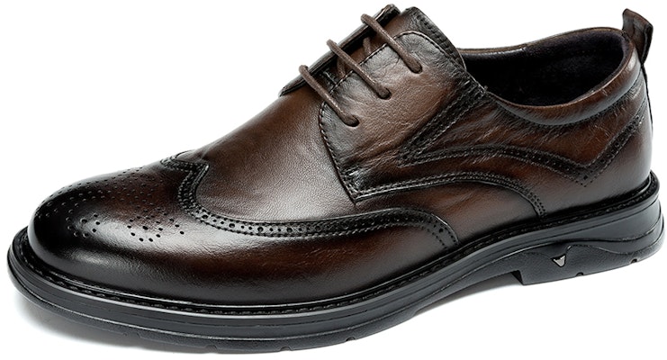 Aokang Leather Business Comfort Retro 'Brown' 1223211010 Order Aokang Leather Business Comfort Retro 'Brown' 1223211010