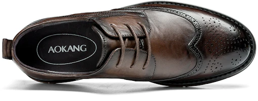 Lookbook Aokang Leather Business Comfort Retro 'Brown' 1223211010