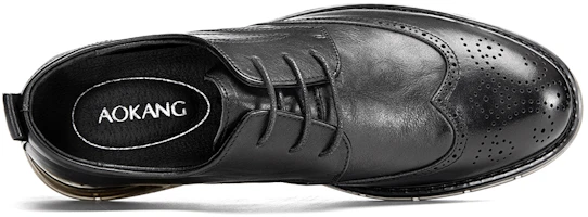 Lookbook Aokang Cuir Business Confort Vintage ''Noir Classique'' 1223211009