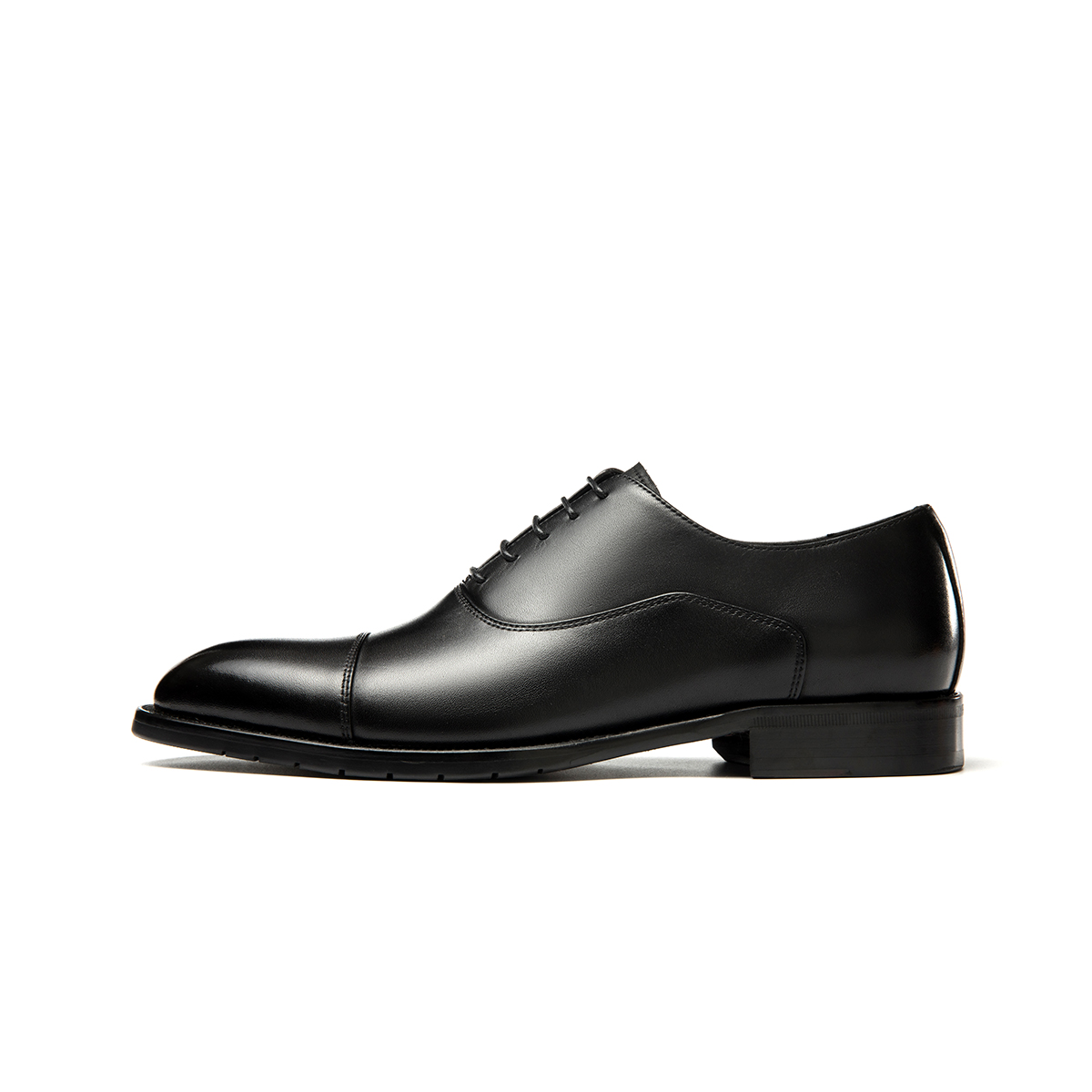 Aokang Leather Business Dress Shoes 'Black Comfort Lace-up' 1223111097