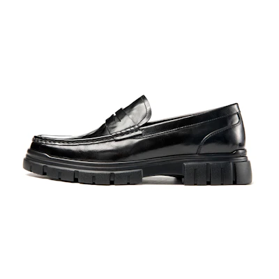 Aokang Leather Business Dress Shoes 'Black Wrinkle'
