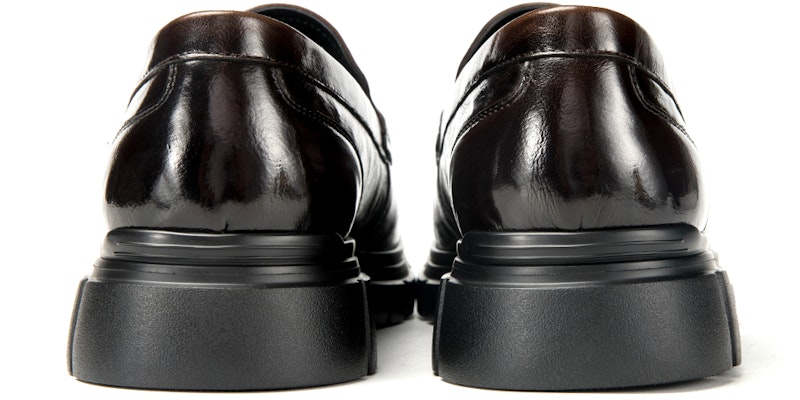 Zapatos de vestir de cuero Aokang 'Negro Arrugado' para negocios. 1233211024 1