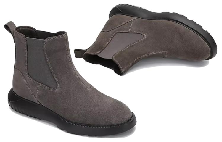 Aokang Leather Chelsea Boot 'Grey' 圖 4