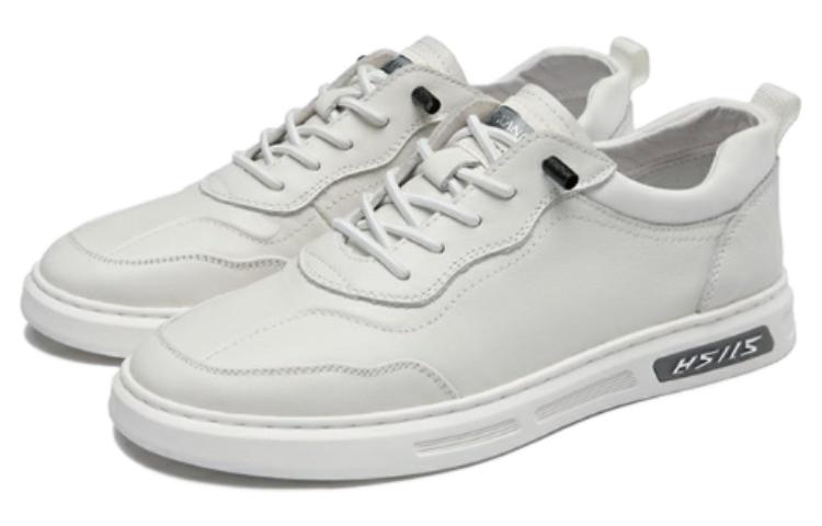 Aokang Leather Classic Round Toe Lace-Up Low Top 'White' 圖 3