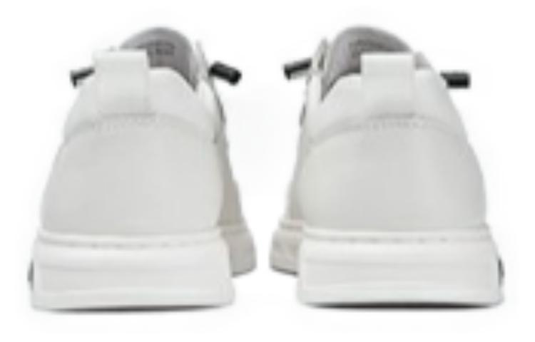 Aokang Leather Classic Round Toe Lace-Up Low Top 'White' 圖 4