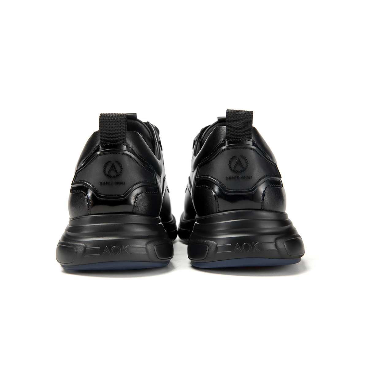 Aokang Leather CMFT Business Sport Dress Shoes 'Black' 圖 4