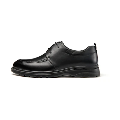 Aokang Leather Derby 'Black Business Casual'