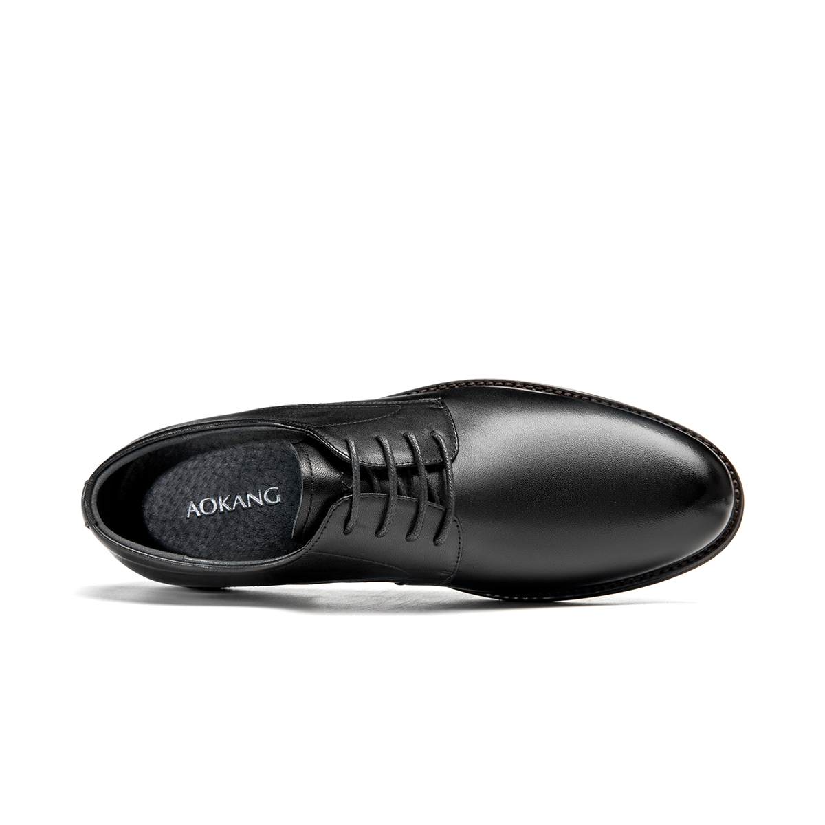 Aokang Leather Derby 'Black Classic' 圖 3