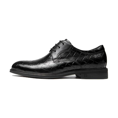 Aokang Leather Derby 'Black CMFT Breathable'