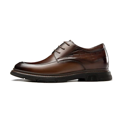 Aokang Leather Derby 'Brown Elevator Business'