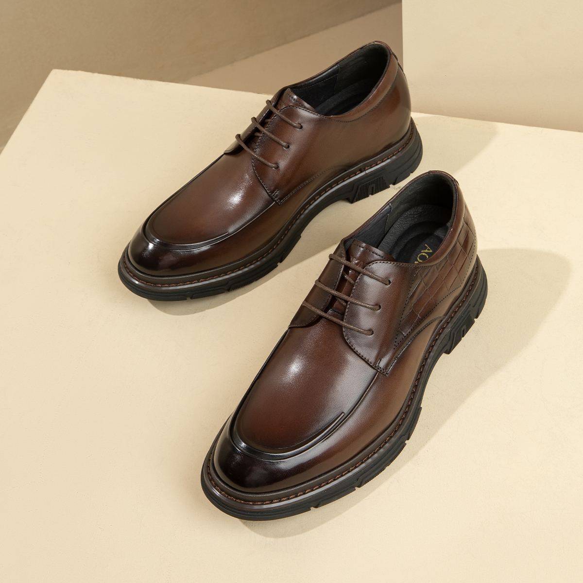 Aokang Leather Derby 'Brown Elevator Business' 圖 6