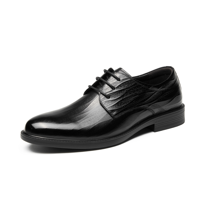 AOKANG Leather Derby Shoes Soft Sole Business Formal British Style 1245211075N