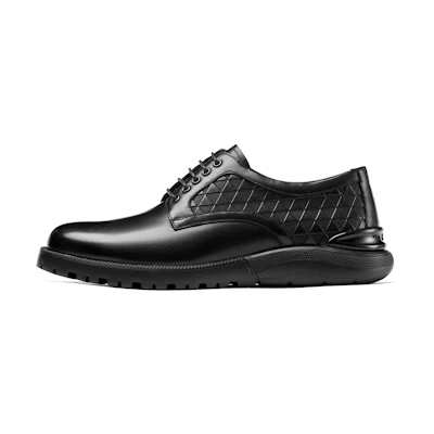 Aokang Leather Dress Shoe 'Black Business Casual'