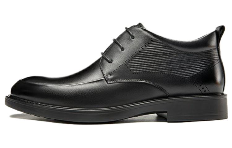 Aokang Leather Dress Shoe 'Black Fashion Business Casual'