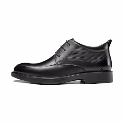 Aokang Leather Dress Shoe 'Black Fashion Business Casual'
