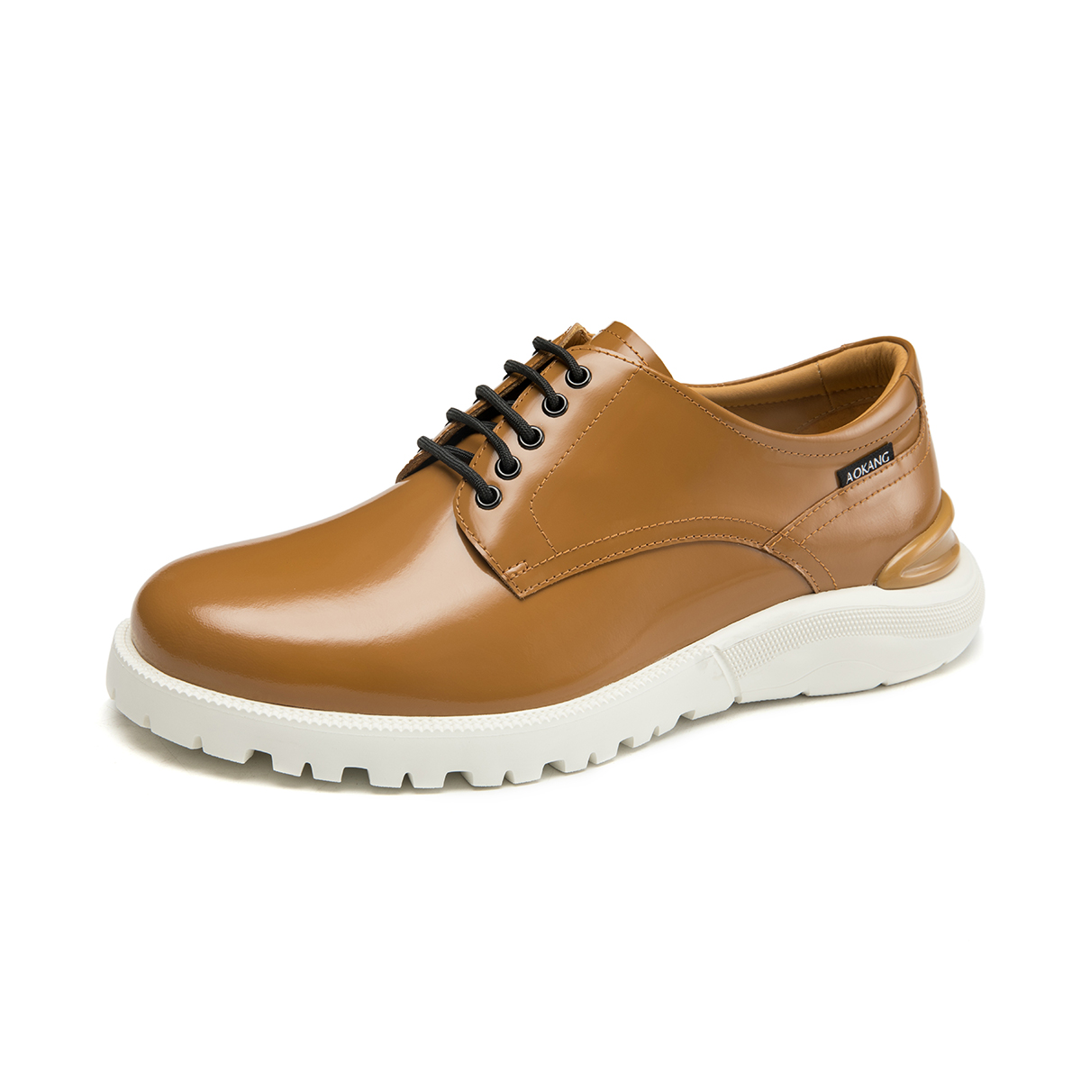 Aokang Leather Dress Shoe 'Brown Business Casual' 圖 2