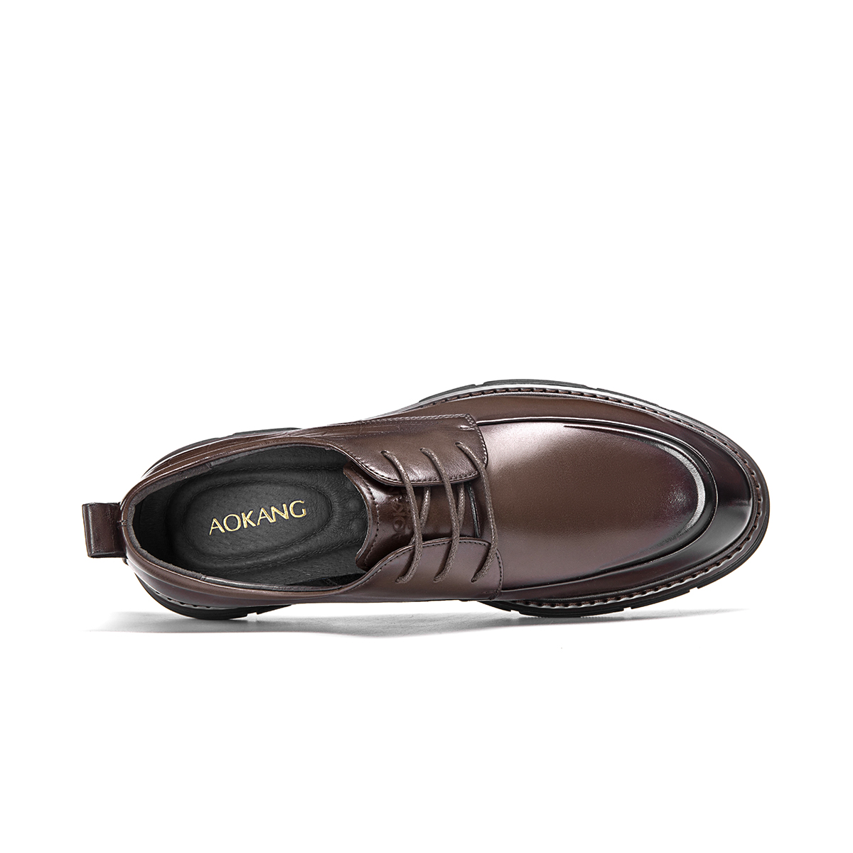 Lookbook Sepatu Kulit Aokang 'Kenyamanan Bisnis Coklat' 1223211050
