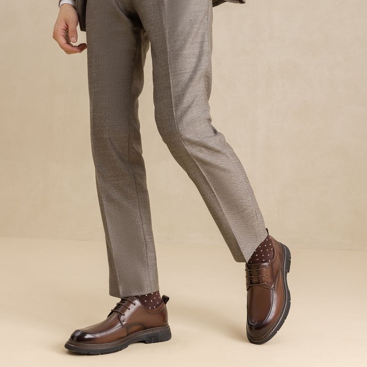 Purchase Sepatu Kulit Aokang 'Kenyamanan Bisnis Coklat' 1223211050