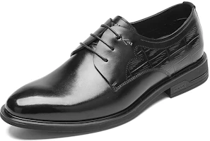 Order Aokang Leather Dress Shoes 'Black Business Fashion' 1231111002