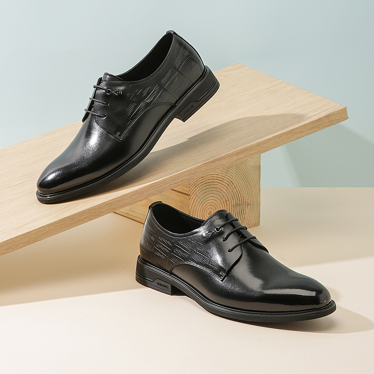 Details for Aokang Leather Dress Shoes 'Black Business Fashion' 1231111002