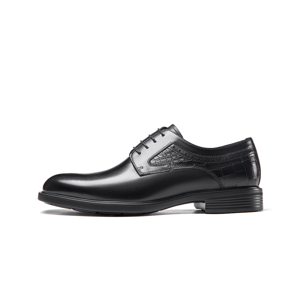 Aokang Leather Dress Shoes 'Black Comfort' 1223211051
