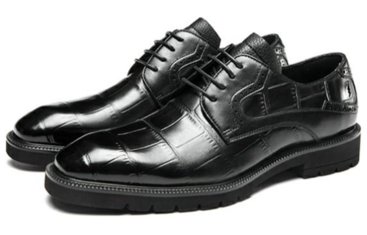Aokang Leather Dress Shoes 'Black CMFT' 圖 2