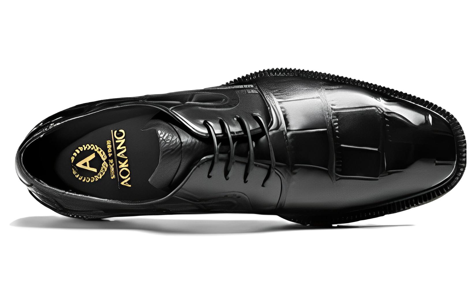 Aokang Leather Dress Shoes 'Black CMFT' 圖 3