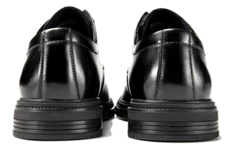 Shop 아오캉 검정색 통근/출근용 가죽 구두 (Aokang Black Commute Leather Shoes - shortened) 1233111136