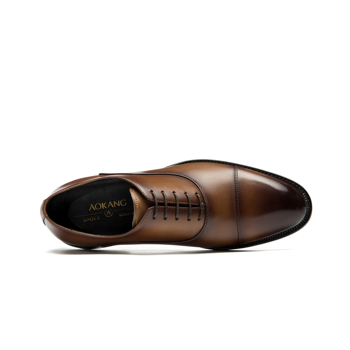 Aokang Leather Dress Shoes 'Brown Business CMFT' 圖 3