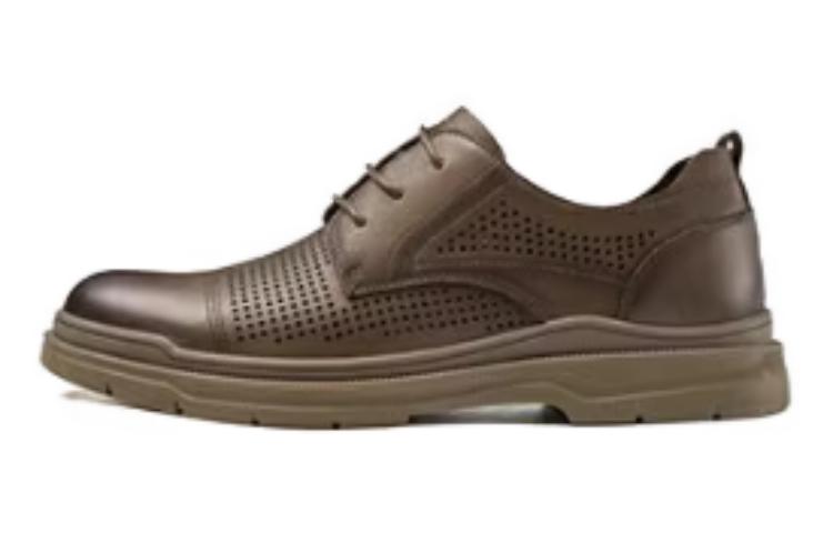 Aokang Leather Dress Shoes 'Brown Fashion Lace-Up' 1233814010