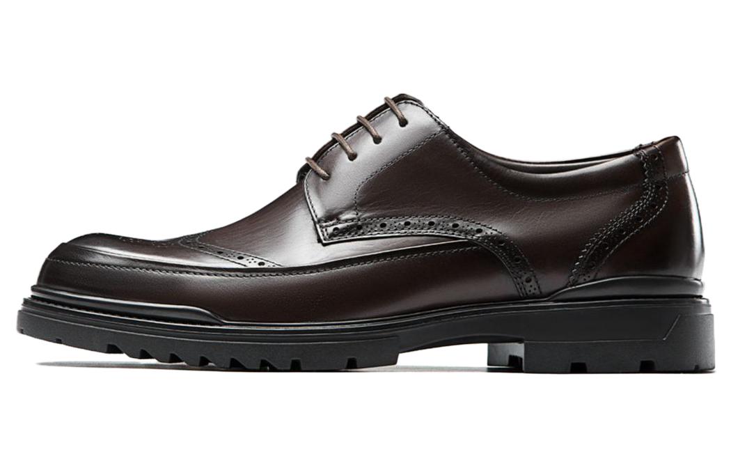 Aokang Leather Dress Shoes 'Business Comfort Brown' 1211611135