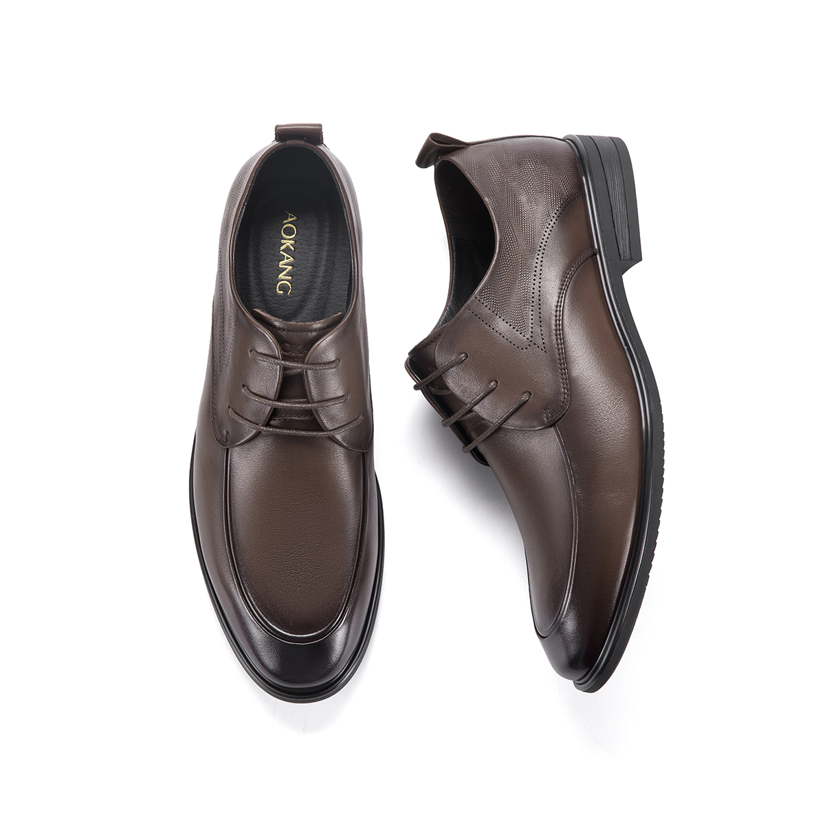 Shop Zapatos de Vestir de Cuero Aokang 'Cómodos y Versátiles Marrón' 1223211055