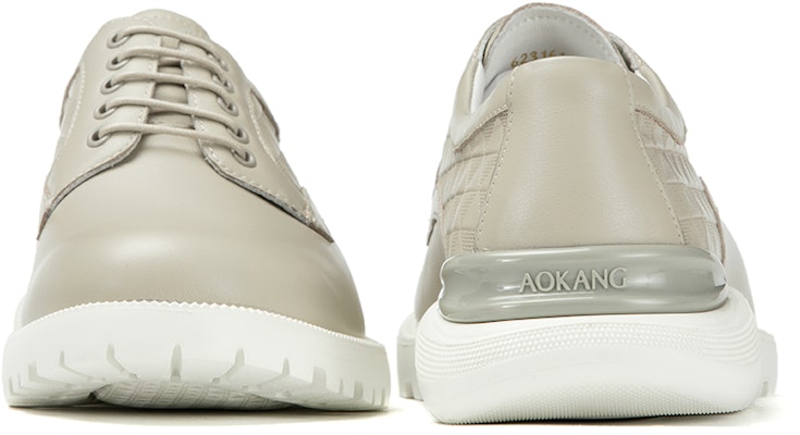 Aokang Leather Dress Shoes 'Fashion Business Casual Grey' 6231611008 Purchase Aokang Leather Dress Shoes 'Fashion Business Casual Grey' 6231611008