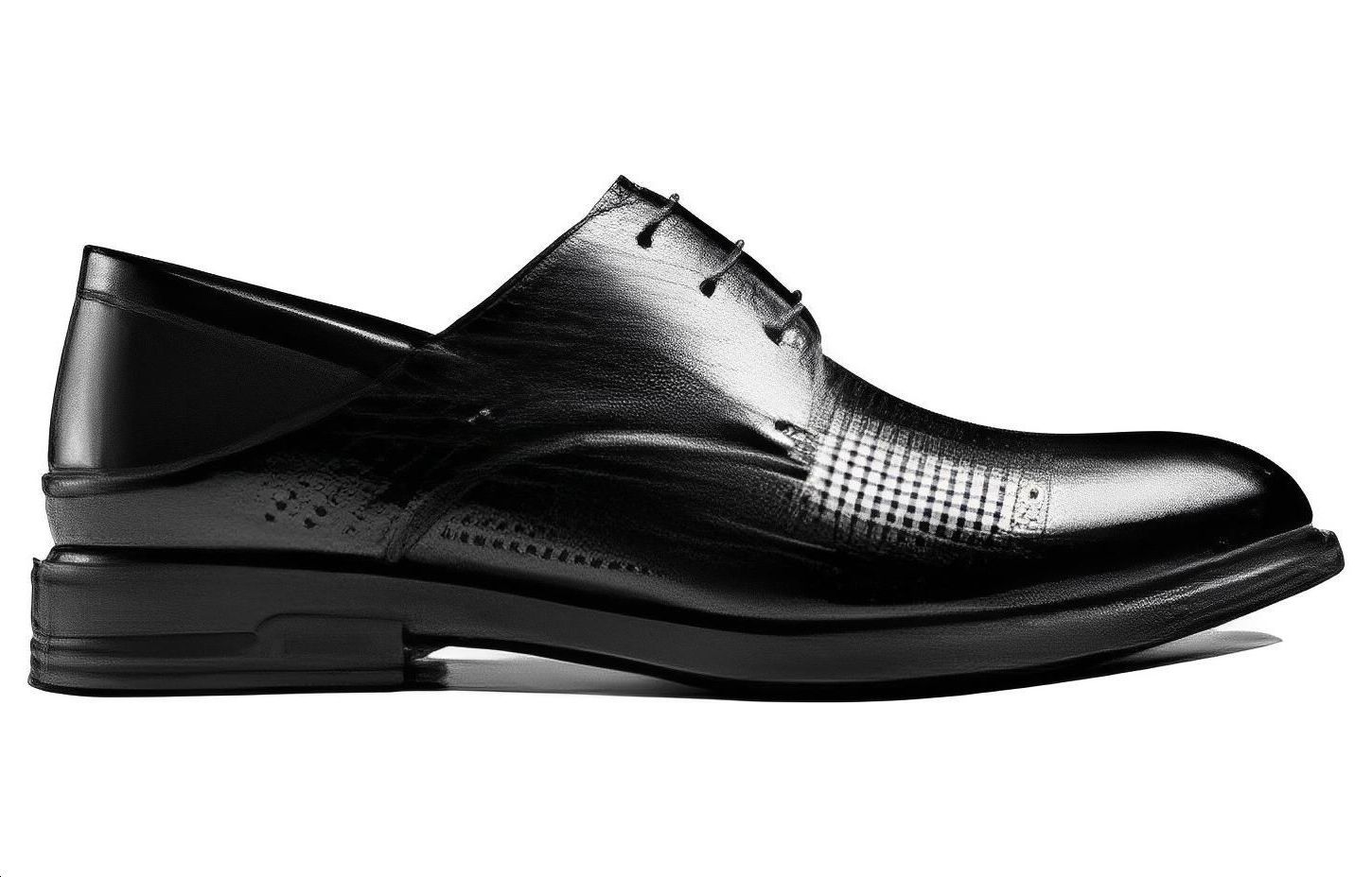 Aokang Leather Dress Shoes 'Simplified Black' 圖 2